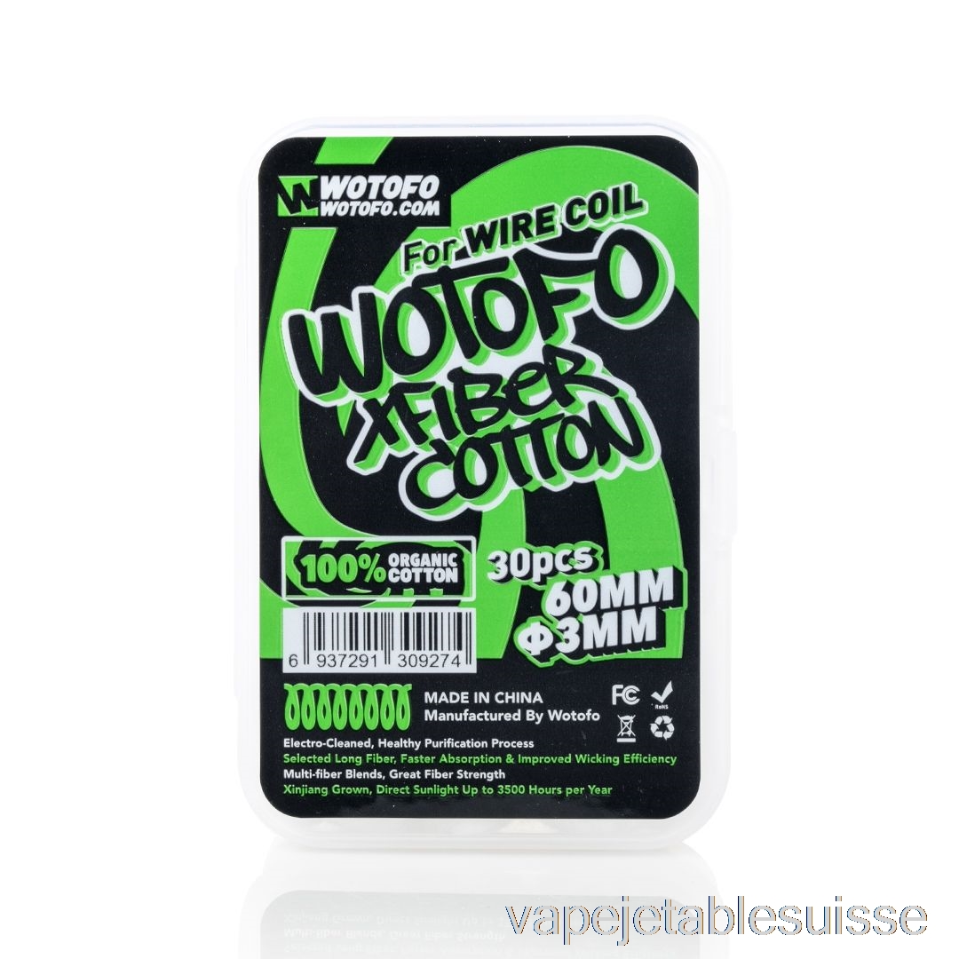 Vape Suisse Wotofo Xfiber Coton Xfiber Coton 3mm (30pc)